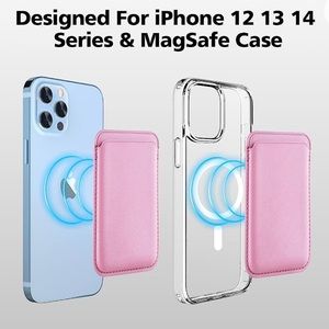 Pink MagSafe phone wallet